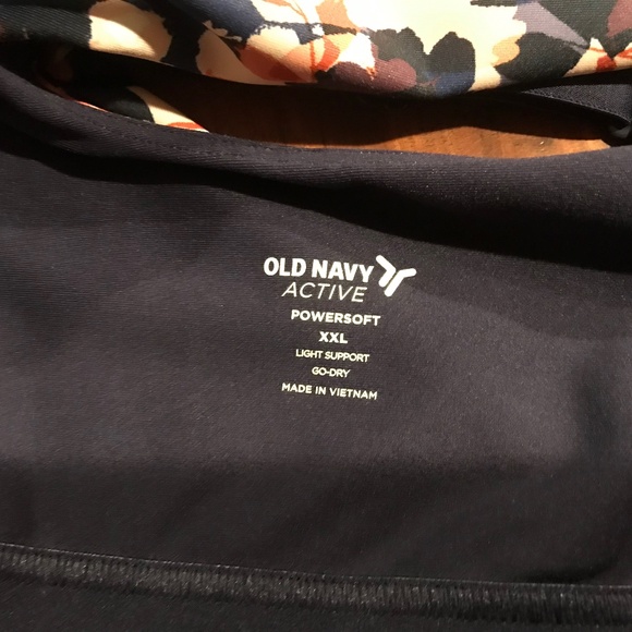 OLD NAVY WOMEN'S ACTIVE POWERSOFT LIGHT SUPPORT GO-DRY XXL LONGLINE SPORTS BRA - Picture 4 of 4